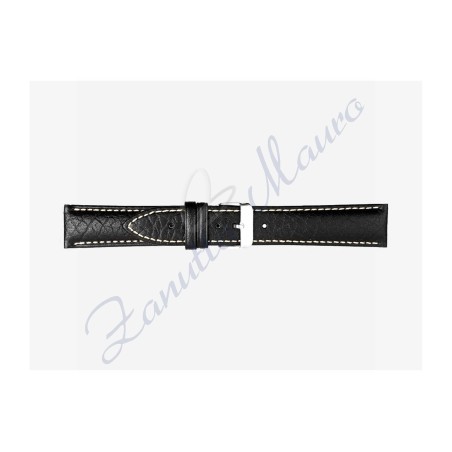 Cinturino 421 in pelle stampa toro 20x18 colore nero