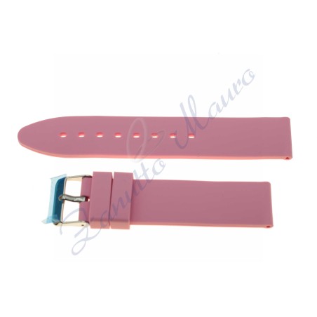 Cinturino in gomma S/046 ansa mm 18 rosa