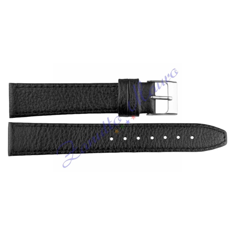 Cinturino in pelle 269 colore nero ansa mm 18