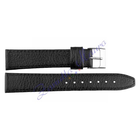 Cinturino in pelle 269 colore nero ansa mm 18
