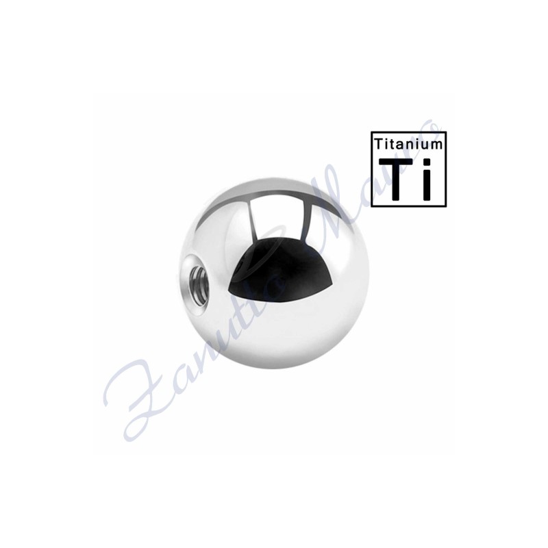 Sfera pallina in titaniomm 1,2x4
