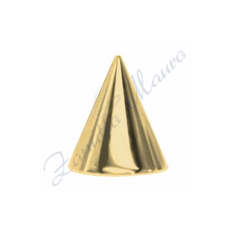 Cono mm 1,6x4 in acciaio 316L dorato