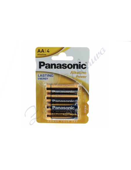 Pila Panasonic Stilo Alkaline Power AA - bl 4 pezzi Volts 1,5