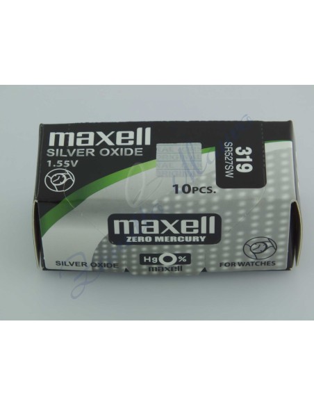 Pila Maxell  319  silver oxide SR527SW Hg 0%