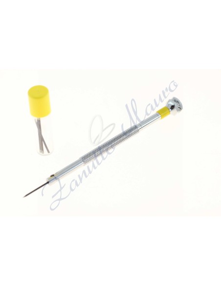 Giraviti 01.099-080 Horotec mm 0,80 giallo con tubo 3 lame di ricambio