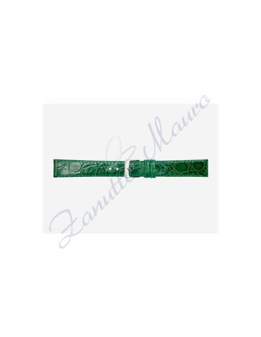 Cinturino 581 stampa malindi piatto ansa mm 12x10 colore verde scuro