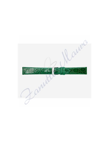 Cinturino 581 stampa malindi piatto ansa mm 14x10 colore verde scuro