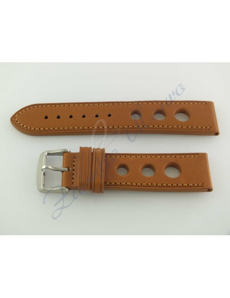 Cinturino vintage forato JP060 marrone ansa 22