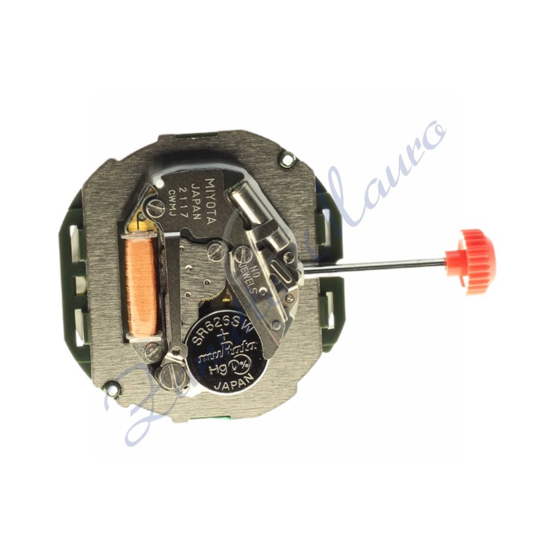 Mouvement Miyota 2117 3 dates sphères quartz