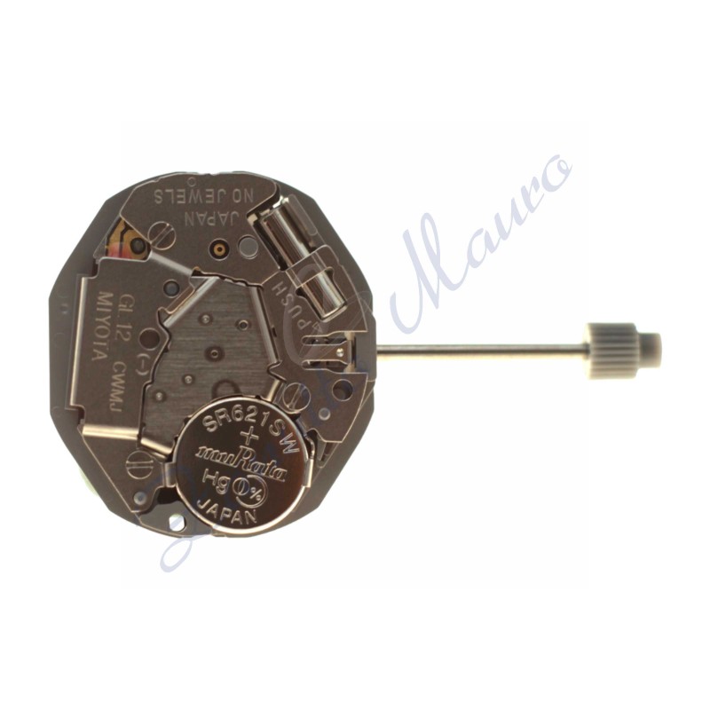 Mouvement Miyota GL12 3 dates sphères quartz