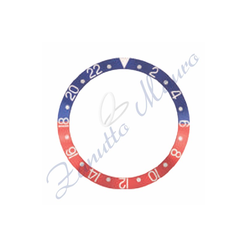 Ghiera 1680-GRN in metallo per lunetta RLX misure ext-int mm 36,35x30,15