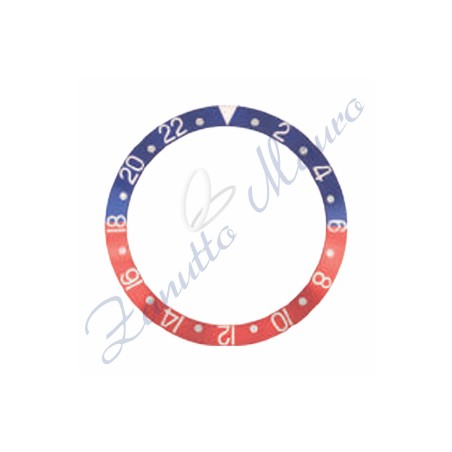 Anneau métallique 1680-GRN pour RLX taille de la lunette ext-int mm 36.35x30.15