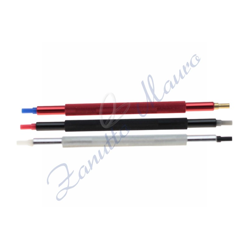 Assortiment de 3 boules de pose en aluminium avec embouts en pvc