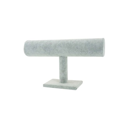 Présentoir pour bracelets et montres recouvert de matière synthétique grise