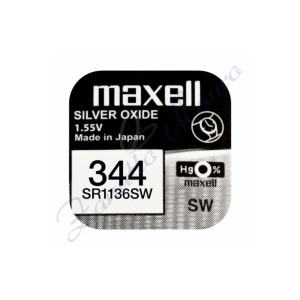 Batterie Maxell 344 oxyde d'argent SR1136SW Hg 0%