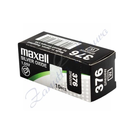 Batterie Maxell 376 oxyde d'argent SR626W Hg 0%