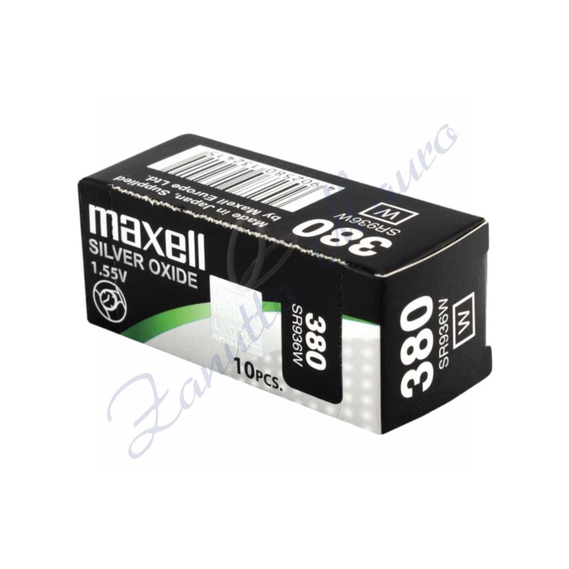 Pila Maxell  380  silver oxide SR936W Hg 0%