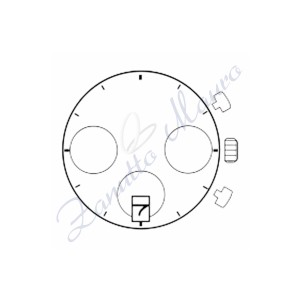 Mouvement Miyota 6S20 chrono avec date à 6 heures