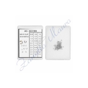 Anelli a scatto assortimento da 90 pezzi