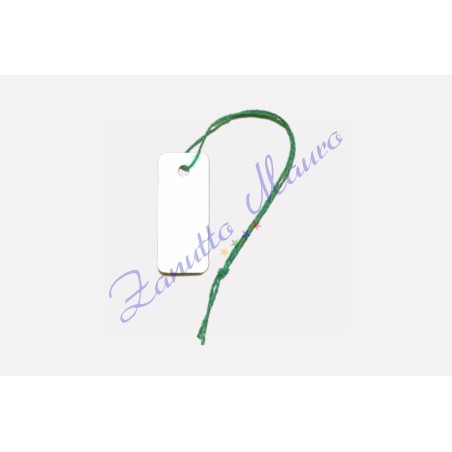 Cartes rectangulaires 9x21 mm avec fil vert - 500 pièces