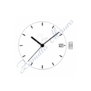 Mouvement Miyota 1L12 3 sphères de date à 3 heures