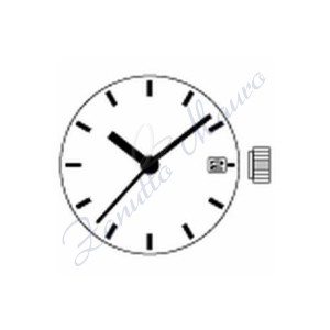 Mouvement Hattory VX82 - VT82 Affichage de la date à 3 sphères à 3 heures