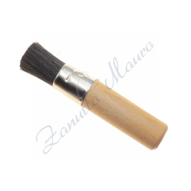 Brosse à savon en soie de chungking noire