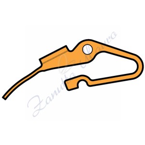 Ressort de contact bouton-poussoir mouvement 2 heures ETA 251.474 pièce détachée 4414/1