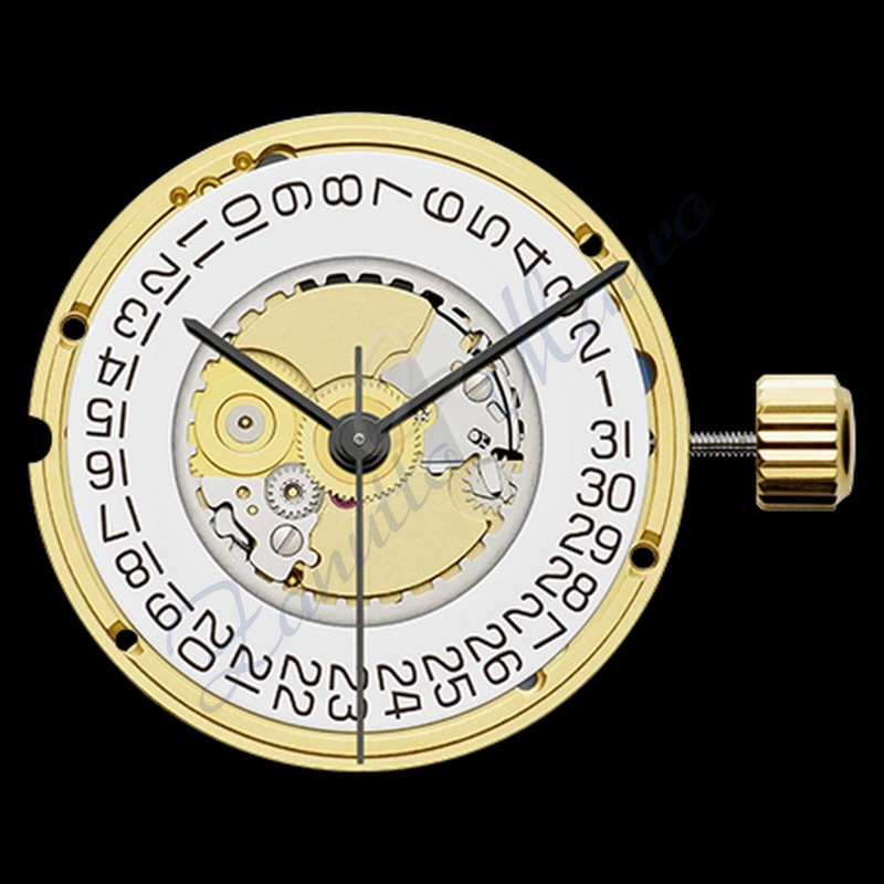 Mouvement ETA 955.412 H1 3 aiguilles date à 3 heures