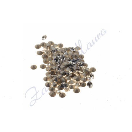 Strass blanc CO de 0,90 à 1,00 mm de diamètre. Paquet de 144 pièces