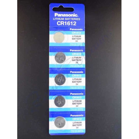 Pile CR1612 Panasonic lithium 3v
