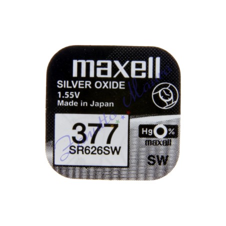 Batterie Maxell 377 oxyde d'argent SR626SW Hg 0%