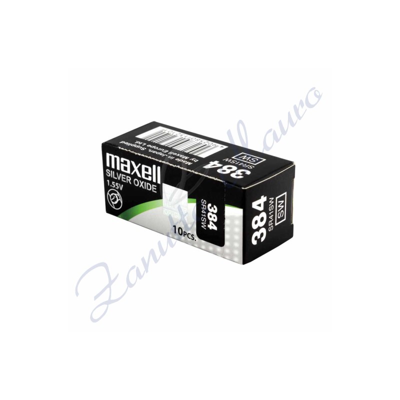 Batterie Maxell 384 oxyde d'argent SR41WS Hg 0%