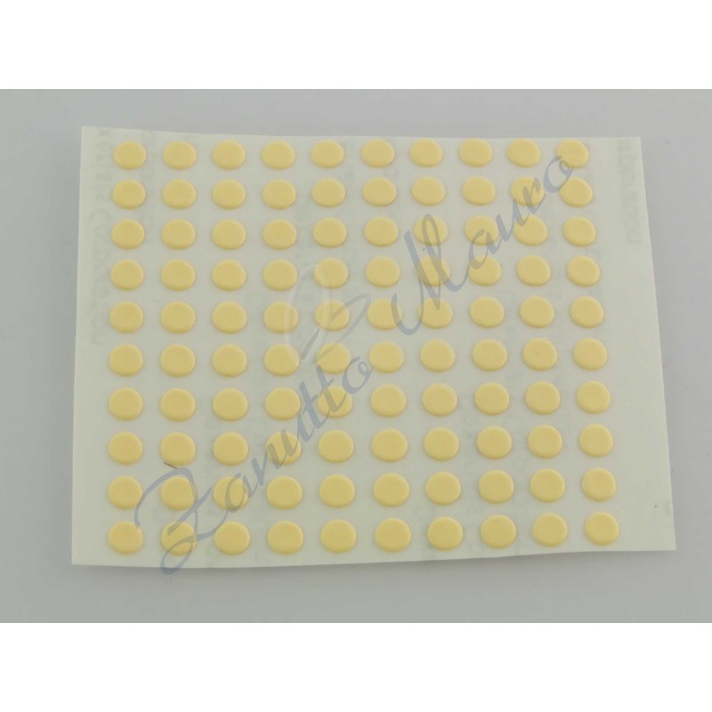 Ruban adhésif double face rond pour cadrans diamètre mm 3 - feuille de 100 pcs