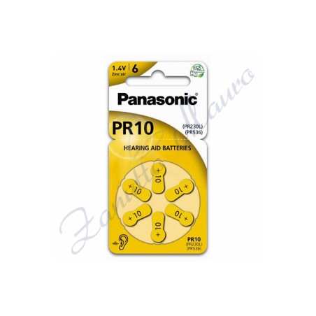 Pila Panasonic Zinco Aria PR10 Blister da 6 batterie