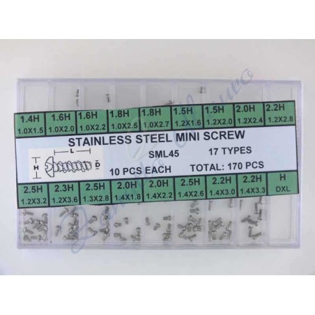 Assortiment de 170 micro-vis