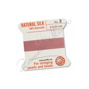 Filo per collane diametro mm 0,45 colore rosa chiaro