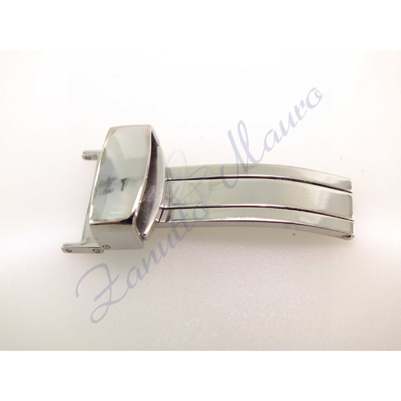 Boucle en acier déployé de 16 mm pour bracelets en cuir