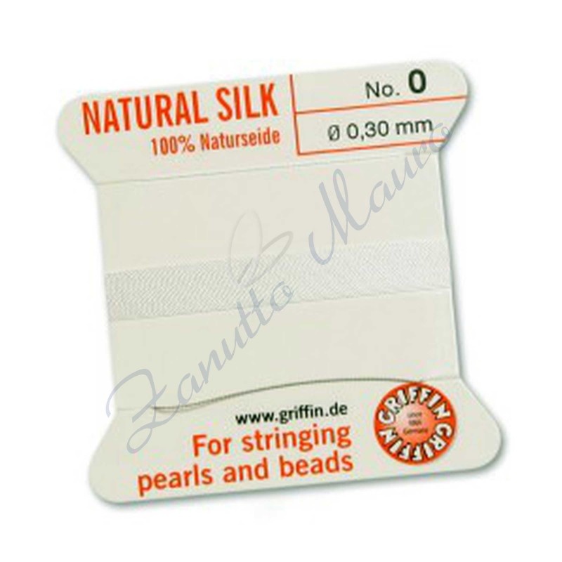 Filo per collane no.0 diametro mm 0,30 colore white