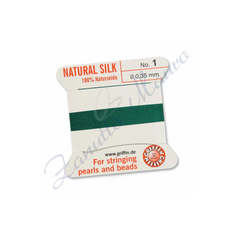 Filo per collane diametro mm 0,35 numero 1 colore verde