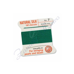 Filo per collane diametro mm 0,75 numero 7 colore verde