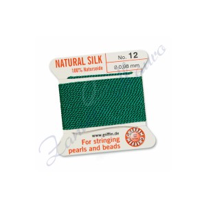 Filo per collane diametro mm 0,98 numero 12 colore verde