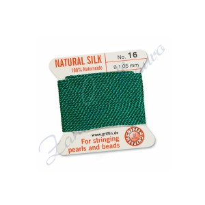 Filo per collane diametro mm 1,05 numero 16 colore verde