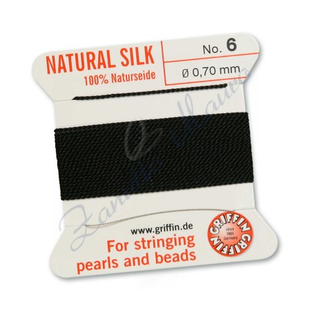 Fil de collier diamètre 0,70 mm couleur noire