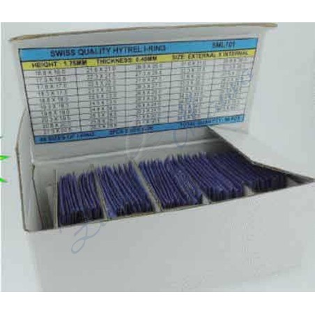 Assortimento 118 guarnizioni Hitrel h0,8 spess 0,35 dal 170 al 320