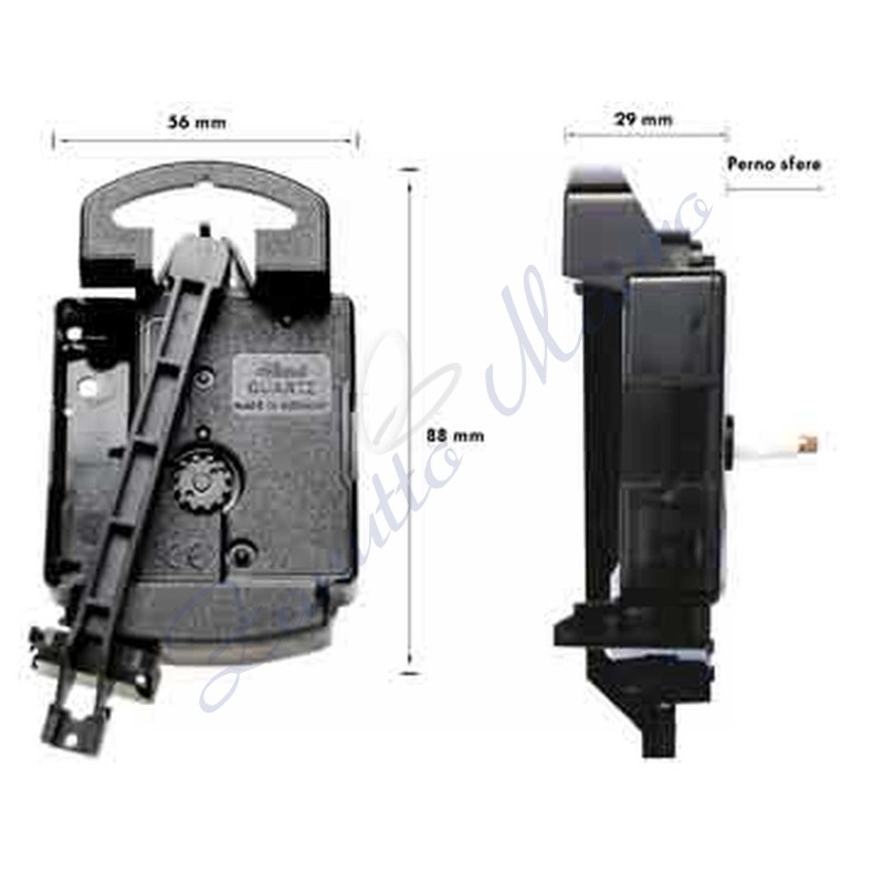 Mouvement Junghans wall size 16 avec pendule