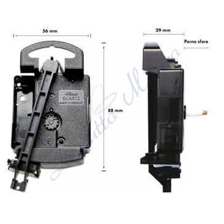 Mouvement Junghans wall size 11 avec pendule