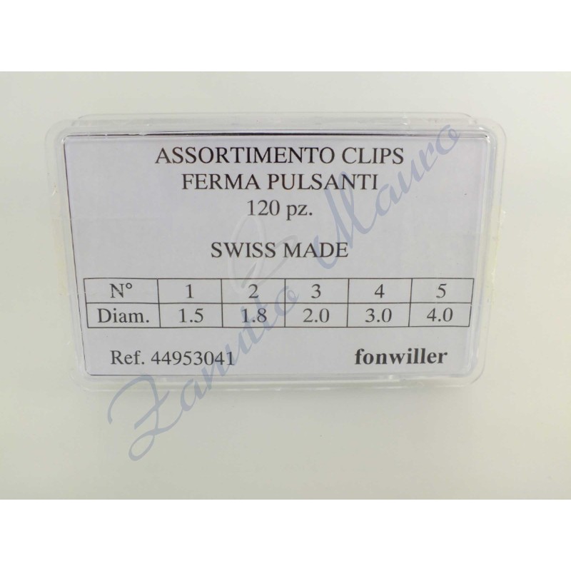 Assortiment de 120 pièces pour les clips et les boutons-pression