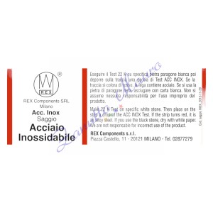 Acide de test en acier 10 ml environ