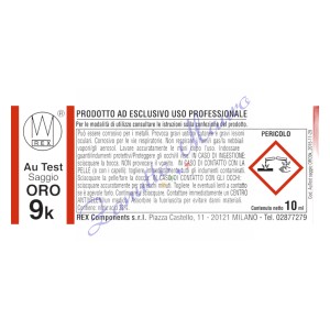 Acide pour test d'or 9k 10 cc approx